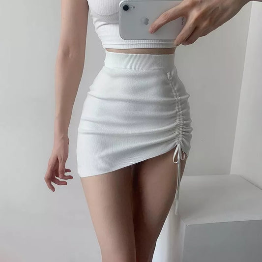 jupe courte blanche 