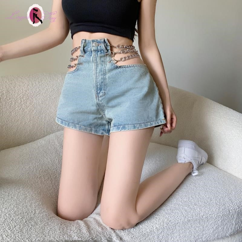 short sexy jean chaine