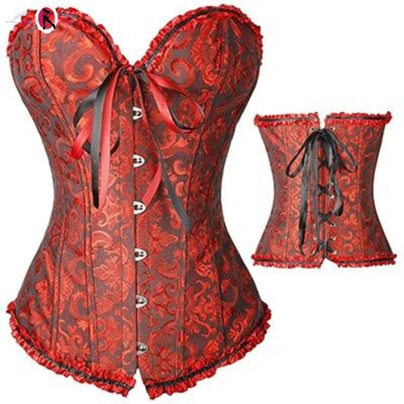 corset tribal rouge