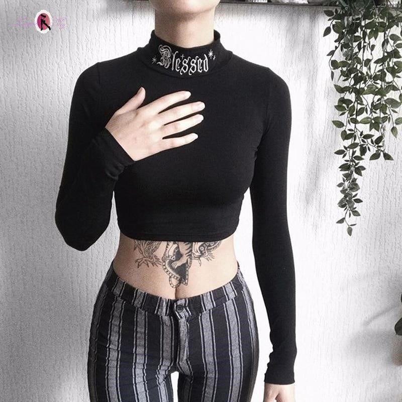 crop top gothique