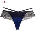 Culotte Sexy Dentelle & Soie 2 Pièces - Vignette | LingerieSexy Shop