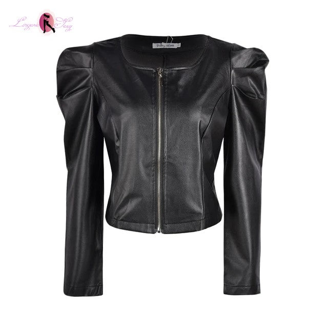 blouson cuir femme