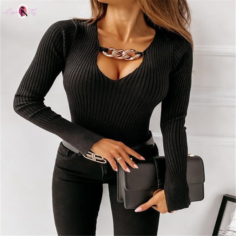 pull sexy slim femme